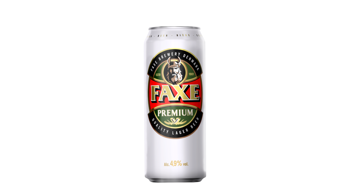 Russia #4 Faxe Premium Beer 2020 Empty can NEWEST 450 ml 